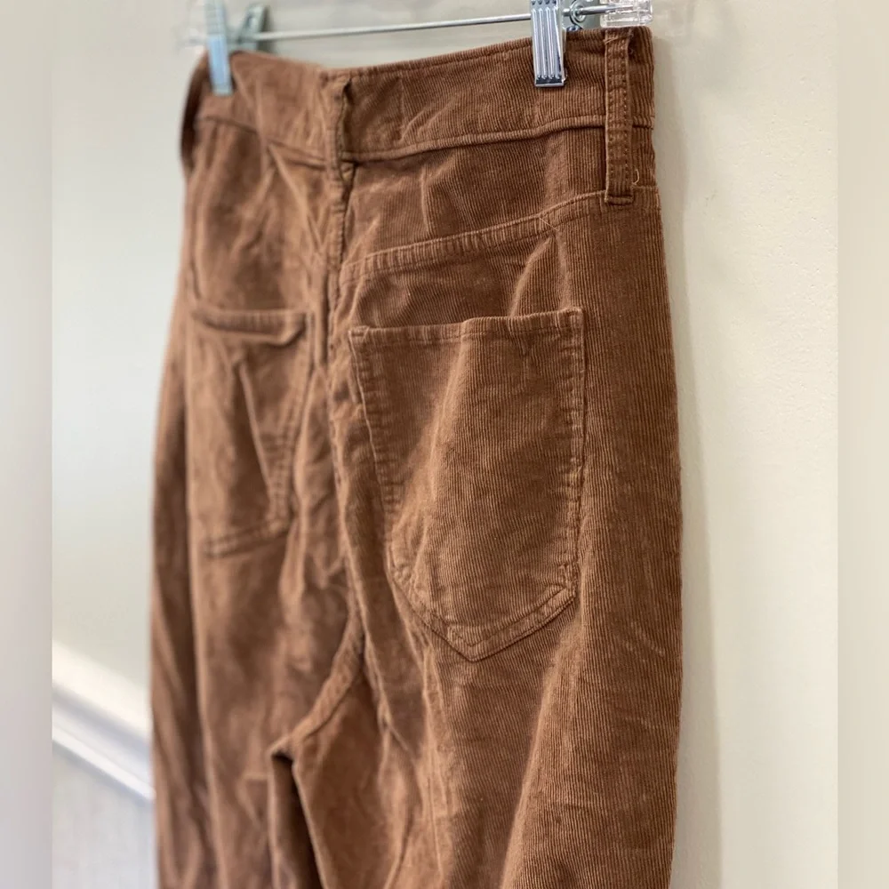 Hollister corduroy flare pants size 5R W27 Ultra High Rise dark brown - Picture 3 of 7